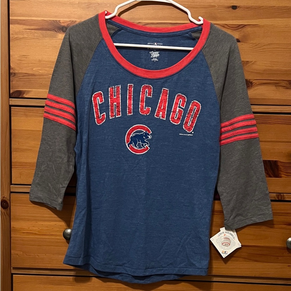 MLB National League Chicago Cubs Campus Lifestyle Long Sleeve Tee small